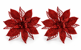 Glitter Poinsettias – 2 Pack