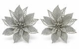 Glitter Poinsettias – 2 Pack