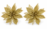 Glitter Poinsettias – 2 Pack