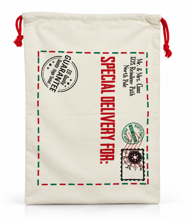 Deluxe Printed Christmas Gift Sack - 68 x 48 cm