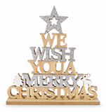 We Wish You a Merry Christmas Table Sign