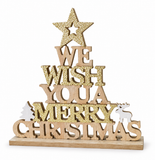 We Wish You a Merry Christmas Table Sign