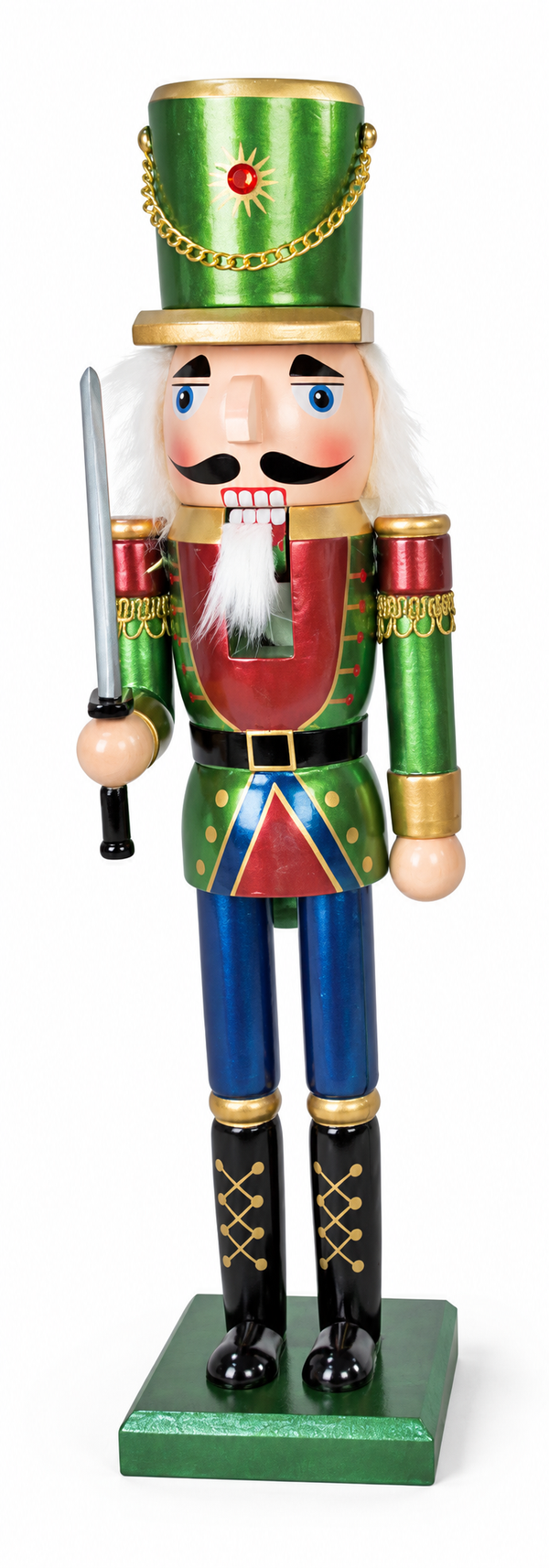 Matte Metallic Nutcracker – 38cm
