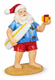Resin Surfing Santa Decoration
