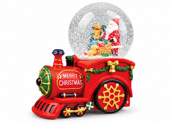 Musical Red Train Snow Globe – 100 mm