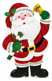 Glitter Santa Hanging Plaque – 44–47 cm
