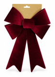 Classic Velveteen Christmas Bow 23 x 38cm