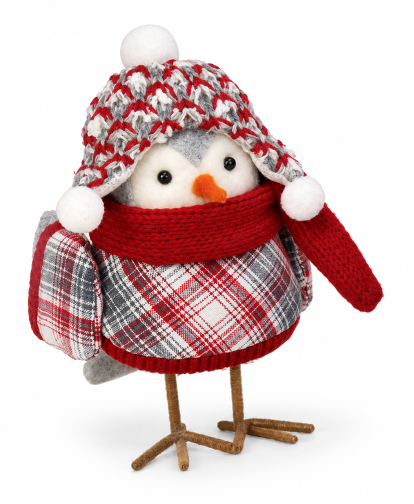Christmas Dressed Festive Bird – 14cm