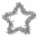 Tinsel Silhouette Star – 33 × 33 cm