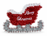 Christmas Tinsel Hanging Plaque