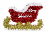 Christmas Tinsel Hanging Plaque