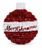 Merry Christmas Tinsel Bauble Plaque – 23 cm
