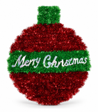 Merry Christmas Tinsel Bauble Plaque – 23 cm