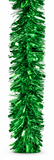 Green Fine and Mixed-Cut Christmas Tinsel – 2m