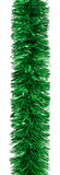 Green Fine and Mixed-Cut Christmas Tinsel – 2m