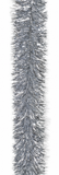 Silver Fine and Mixed-Cut Christmas Tinsel – 2m