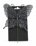 Glitter Butterfly Christmas Pick
