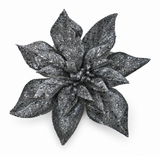 Glitter Poinsettia Clip – 24cm