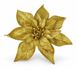 Glitter Poinsettia Clip – 24cm
