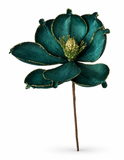 Velvet Glitter Magnolia Stem