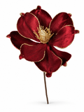 Velvet Glitter Magnolia Stem