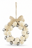 Pom-Pom and Jingle Bell Christmas Wreath