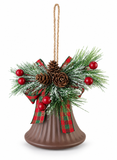 Vintage Ribbed Christmas Bell – 9cm