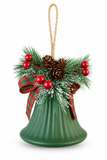 Vintage Ribbed Christmas Bell – 9cm