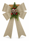 Christmas Bow with Foliage 38 x 50cm