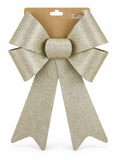 Pastel Sparkle Christmas Bow 23 x 38cm