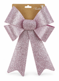 Pastel Sparkle Christmas Bow 23 x 38cm