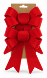 Velvet Christmas Bows 15 x 17cm - 2 Pack