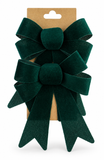 Velvet Christmas Bows 15 x 17cm - 2 Pack