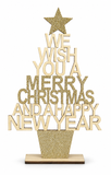 Glitter Christmas Greeting Tree – 36 cm