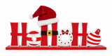 Christmas Table Sign with Santa Hat