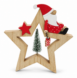 Santa Tabletop Tree & Star Decoration
