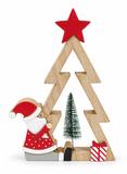 Santa Tabletop Tree & Star Decoration