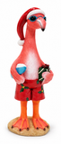 Resin Beach Flamingo Christmas Decoration