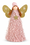 Thread-Skirt Christmas Angel Decoration – 23cm