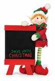 Plush Elf Christmas Countdown Board