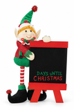 Plush Elf Christmas Countdown Board
