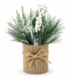 Decorated Christmas Floral Pot
