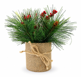 Decorated Christmas Floral Pot