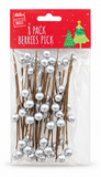 Decorative Christmas Berry Picks – 8 Pack