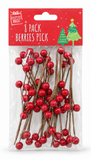 Decorative Christmas Berry Picks – 8 Pack