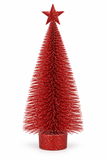 Glitter Christmas Tree with Star 25 cm