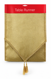 Christmas Table Runner with Metallic Edging
