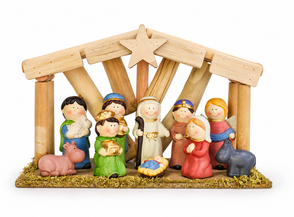 Modern Nativity Stable Scene – 11 Piece Set