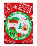 Printed Christmas Gift Sack - 80 x 60 cm
