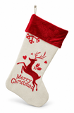 Deluxe Canvas Christmas Stocking - 53 cm